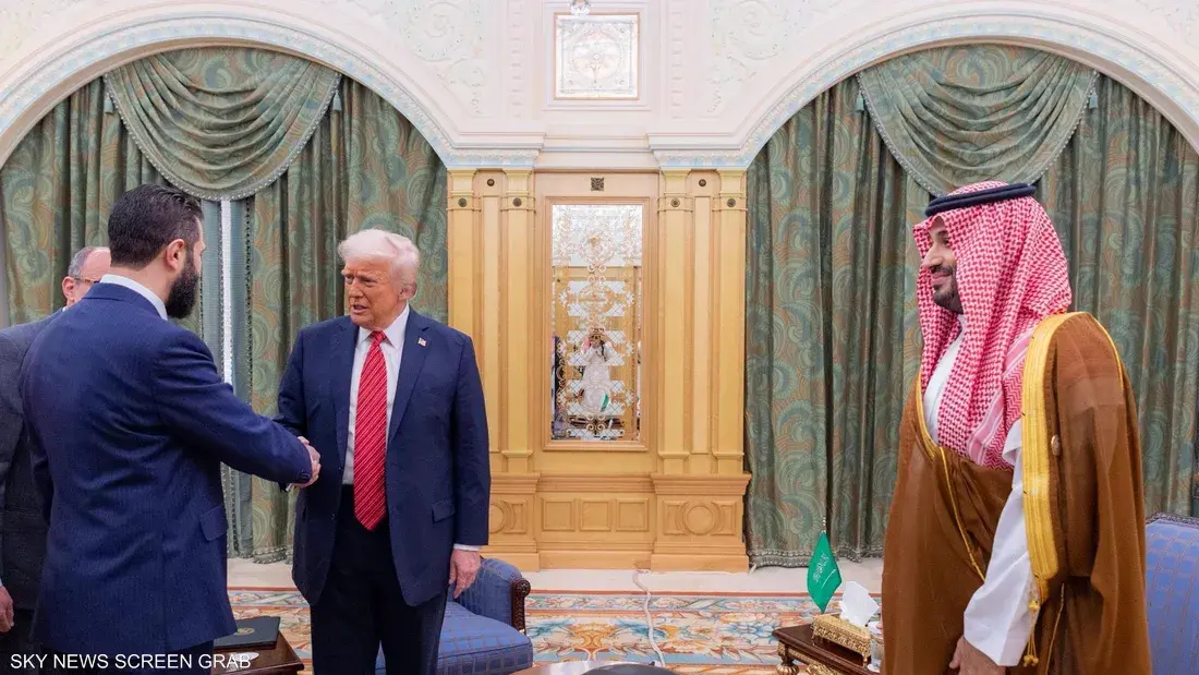 ترامب يلتقي الشرع في الرياض
