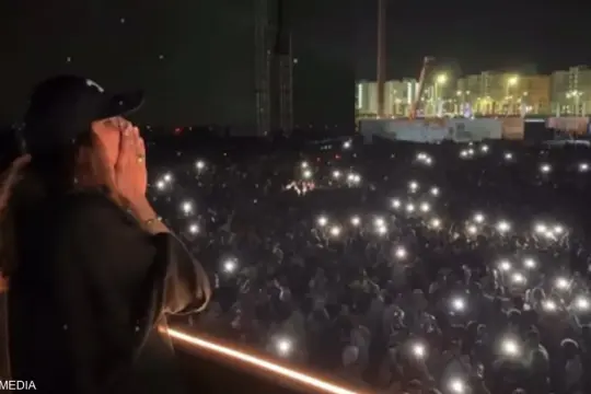 بالفيديو.. أنغام تفاجئ جمهور مهرجان العلمين