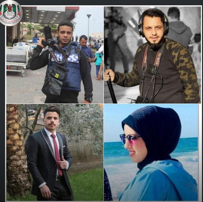 الاحتلال يرتكب جريمة إبادة بحق أربعة صحفيين وعائلاتهم في غزة