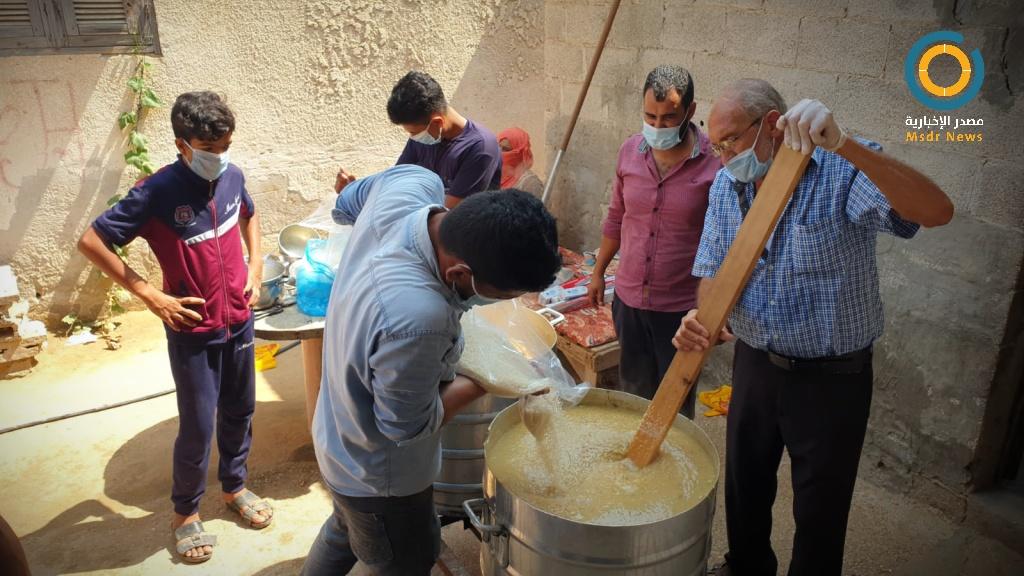 "الجريشة" تعكس معاني الإحساس بالآخر في ظل انتشار جائحة كورونا بقطاع غزة