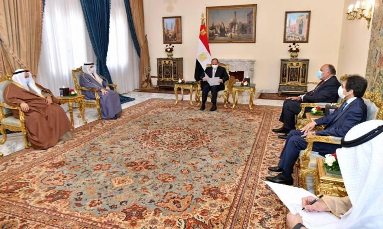 السيسي يستقبل وزير الخارجية الكويتي للبحث في وحدة الصف العربي