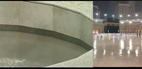 فيديو: سقوط الأمطار على الحرم المكي في السعودية ليلة رأس السنة الهجرية