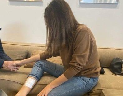 إصابة نانسي عجرم بعد اقتحام لص للسرقة من منزلها (صور+فيديو)