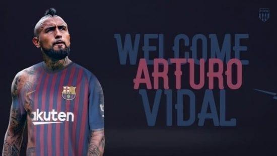 برشلونة يضرب الأنتر وفيدال بحجر