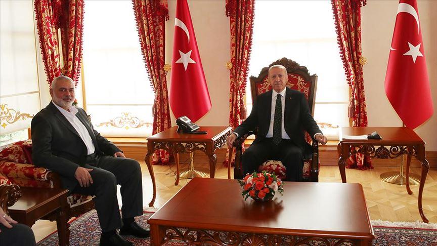 هنية يدعو أردوغان للضغط على الاحتلال بهذا الشأن