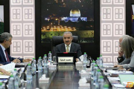 أهم ما جاء في اجتماع مجلس الوزراء الفلسطيني