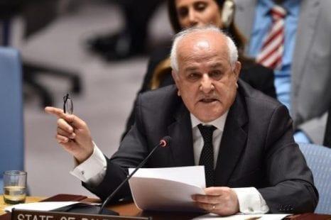 مندوب فلسطين في الأمم المتحدة يدعو المجتمع الدولي لوقف جرائم الاحتلال