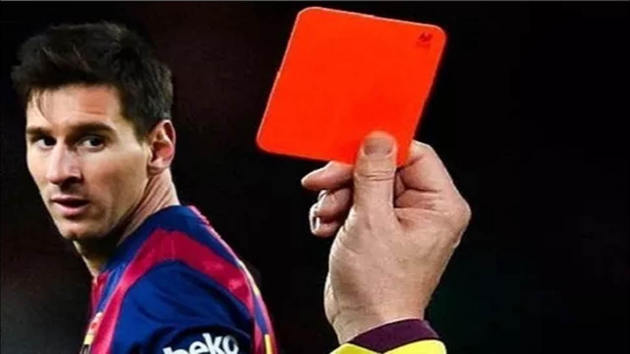 لأول مرة ميسي يتلقى بطاقة حمراء.. هل تعرض للظلم؟