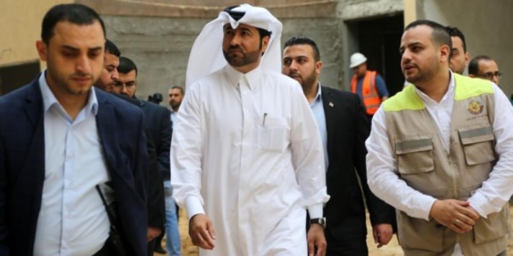 وصول خالد الحردان نائب السفير القطري لغزة