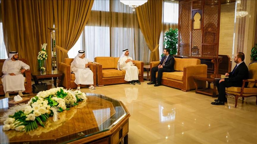 دمشق.. وزير الخارجية السوري يلتقي وفدا إماراتيا